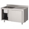 Plonge placard | 1 bac + égouttoir  Plonges inox