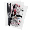 Lot de 20 inserts transparents imprimables A4 SECURIT Accessoires