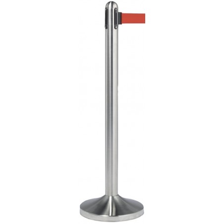 Poteau d'accueil à corde rétractable INOX SECURIT Poteaux d'accueil / Tapis