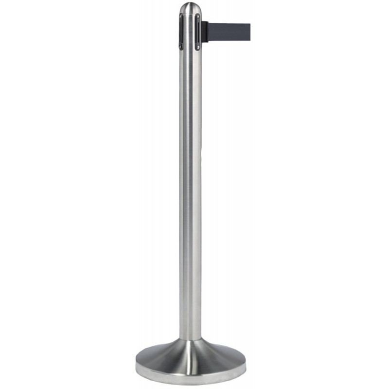Poteau d'accueil à corde rétractable INOX SECURIT Poteaux d'accueil / Tapis Poteau d'accueil à corde rétractable INOX SECURIT Poteaux d'accueil / Tapis