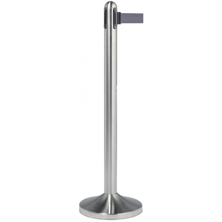 Poteau d'accueil à corde rétractable INOX SECURIT Poteaux d'accueil / Tapis