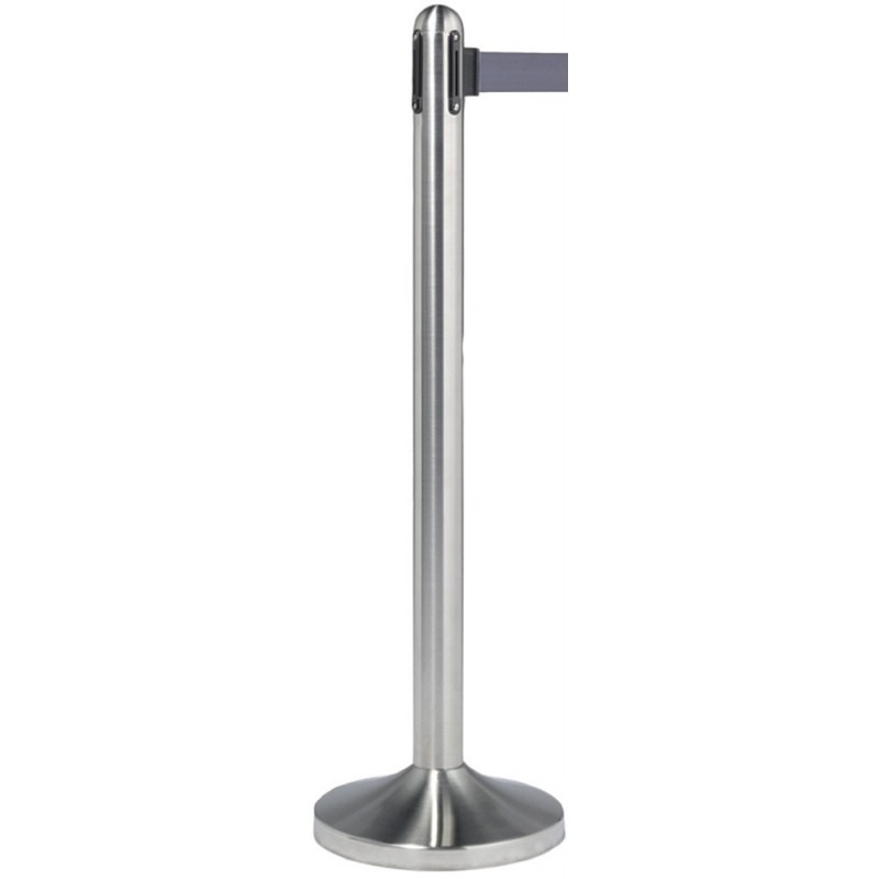 Poteau d'accueil à corde rétractable INOX SECURIT Poteaux d'accueil / Tapis Poteau d'accueil à corde rétractable INOX SECURIT Poteaux d'accueil / Tapis