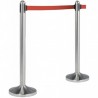 Poteau d'accueil à corde rétractable INOX SECURIT Poteaux d'accueil / Tapis