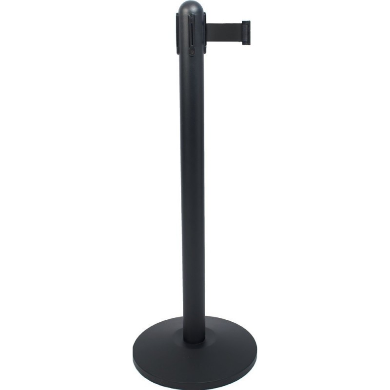 Poteau d'accueil à corde rétractable NOIR SECURIT Poteaux d'accueil / Tapis Poteau d'accueil à corde rétractable NOIR SECURIT Poteaux d'accueil / Tapis