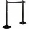 Poteau d'accueil à corde rétractable NOIR SECURIT Poteaux d'accueil / Tapis