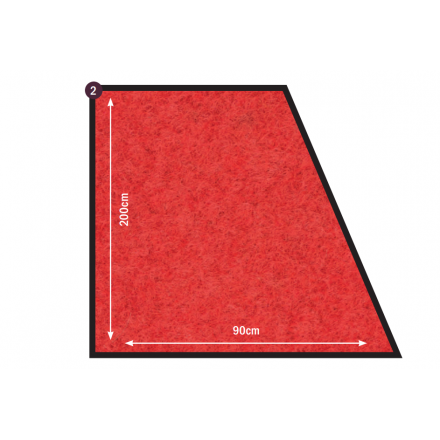 Tapis d'entrée VIP rouge SECURIT Poteaux d'accueil / Tapis