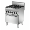 Fourneau 4 feux vifs + four GN1/1 BARTSCHER Série 650 SNACK