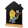 Ardoise de table "house" socle bois SECURIT Salle