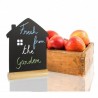 Ardoise de table "house" socle bois SECURIT Salle