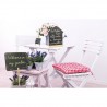 Ardoise de table "house" socle bois SECURIT Salle