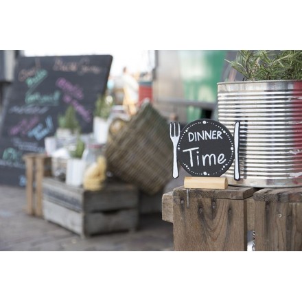 Mini ardoises de table "plate" socle bois SECURIT Ardoises de table "WOOD"