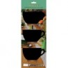 Mini ardoises de table "cup" socle bois SECURIT Salle
