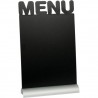 Ardoise de table "MENU" socle alu SECURIT Salle