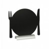Ardoise de table "PLATE" socle alu SECURIT Salle