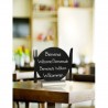 Ardoise de table "PLATE" socle alu SECURIT Salle