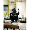 Ardoise de table "CHEF" socle alu SECURIT Salle
