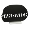 Ardoise de table "SANDWICH" socle alu SECURIT Salle