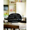 Ardoise de table "SANDWICH" socle alu SECURIT Salle