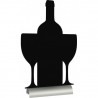 Ardoise de table "WINE" socle alu SECURIT Salle