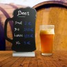 Ardoise de table "BEER" socle alu SECURIT Salle
