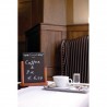 Ardoise de table "ELEGANT" acajou SECURIT Ardoises de table ELEGANT