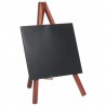 Lot de 3 chevalets de table "MINI" acajou SECURIT Salle