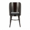 Chaise COLISÉE | Wengé & Noir LIGNE CHR Chaises d'intérieur