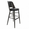 Chaise haute COLISÉE | Wengé & Noir LIGNE CHR Chaises d'intérieur