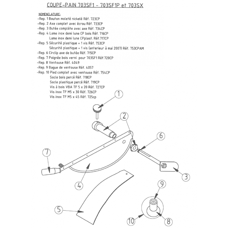 Sécurité plastique transparente BRON COUCKE Pièces détachées Sécurité plastique transparente BRON COUCKE Pièces détachées