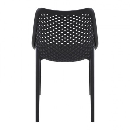 Lot de 4 chaises AIR anthracite  CHAISES EN POLYPROPYLÈNE