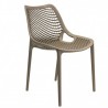 Lot de 4 chaises AIR taupe  CHAISES EN POLYPROPYLÈNE