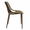 Lot de 4 chaises AIR taupe  CHAISES EN POLYPROPYLÈNE