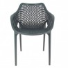 Set of 4 anthracite AIR armchairs LIGNE CHR Gamme MONACO
