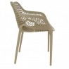Lot de 4 fauteuils AIR taupe  CHAISES EN POLYPROPYLÈNE