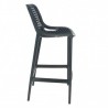 Lot de 4 chaises haute AIR anthracite LIGNE CHR CHAISES EN POLYPROPYLÈNE