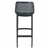 Set of 4 anthracite AIR high chairs LIGNE CHR Gamme MONACO