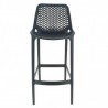 Set of 4 anthracite AIR high chairs LIGNE CHR Gamme MONACO