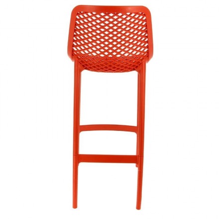Lot de 4 chaises hautes AIR rouge  CHAISES EN POLYPROPYLÈNE