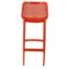 Lot de 4 chaises hautes AIR rouge  CHAISES EN POLYPROPYLÈNE