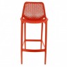 Lot de 4 chaises hautes AIR rouge  CHAISES EN POLYPROPYLÈNE