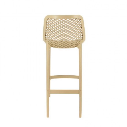 Lot de 4 chaises hautes AIR taupe  CHAISES EN POLYPROPYLÈNE