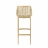Lot de 4 chaises hautes AIR taupe  CHAISES EN POLYPROPYLÈNE