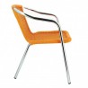 Fauteuil BLAIN | Orange LIGNE CHR CHAISES EN ALUMINIUM