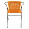 Fauteuil BLAIN | Orange LIGNE CHR CHAISES EN ALUMINIUM