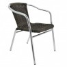 Fauteuil BLAIN | Gris LIGNE CHR CHAISES EN ALUMINIUM