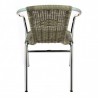 Fauteuil BLAIN | Gris LIGNE CHR CHAISES EN ALUMINIUM