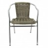Fauteuil BLAIN | Gris LIGNE CHR CHAISES EN ALUMINIUM