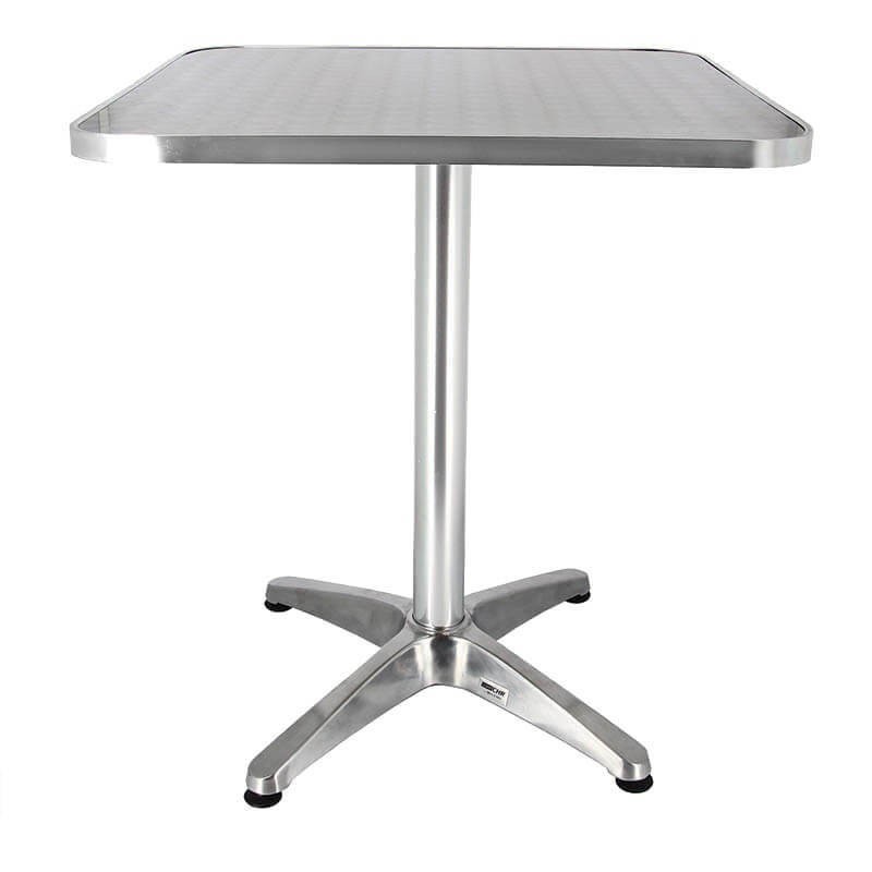 Table carrée BRUXELLES  CHAISES EN ALUMINIUM