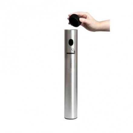 Cendrier inox mural SECURIT Cendriers