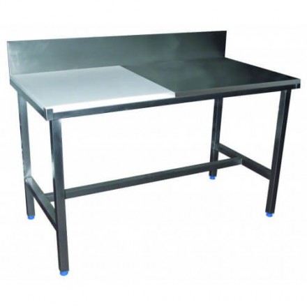 Table de découpe mixte P600mm  Tables de travail inox
